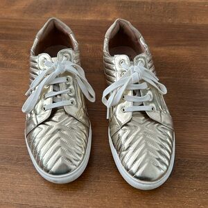 Donald Pliner metallic gold sneaker size 9.5